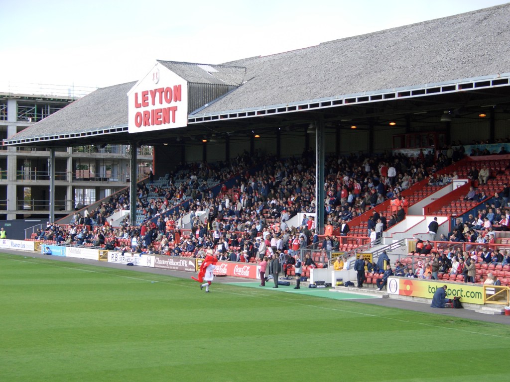 The East Stand at Brisbane Road, captured by Martin Belam in 2005. Licensed under Creative Commons Attribution-Share Alike 2.0 Generic. Source: Wikimedia Commons.